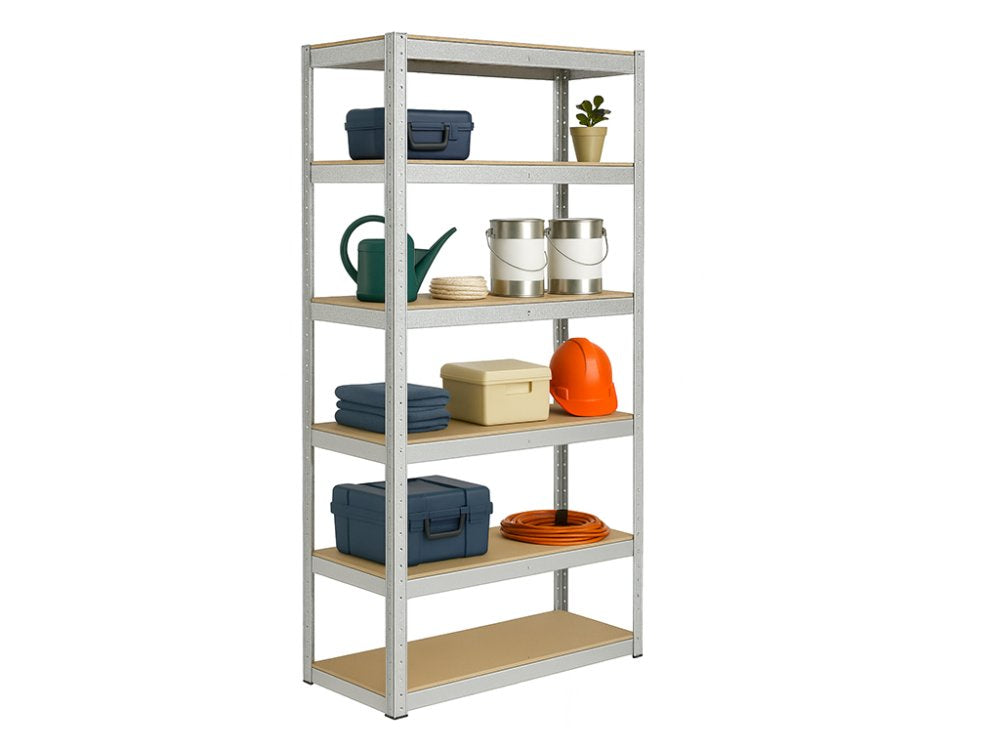 Regál 2400x900x600 mm zinkovaný 6-policový, nosnost 1050 kg