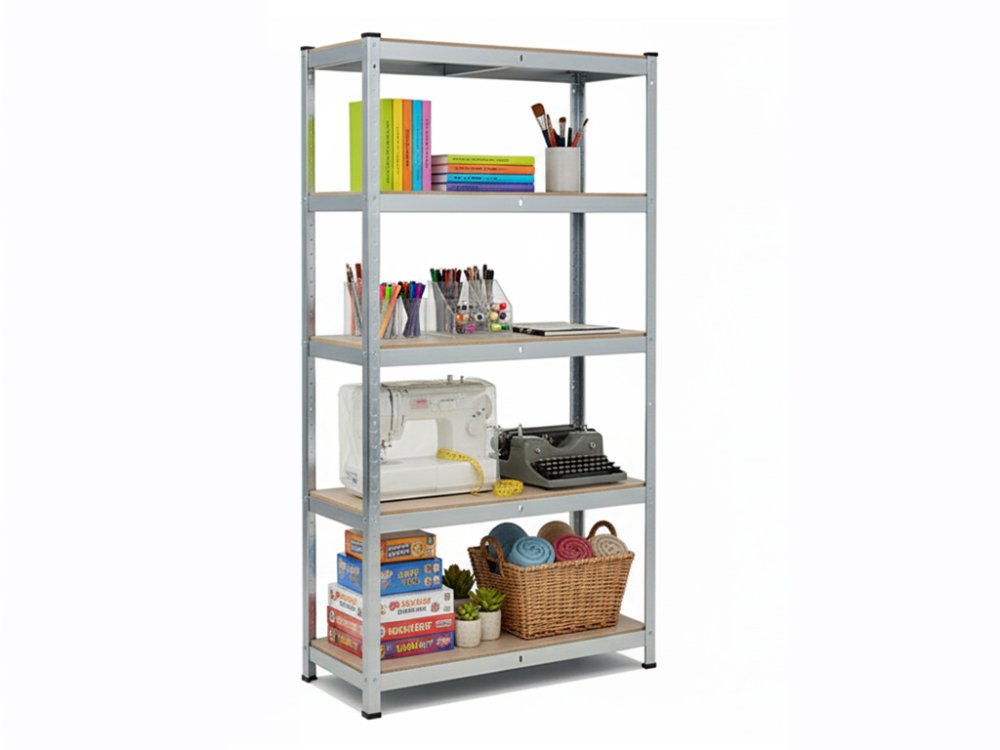 Regál 1800x900x400 mm robustní zinkovaný 5-policový, nosnost 875 kg