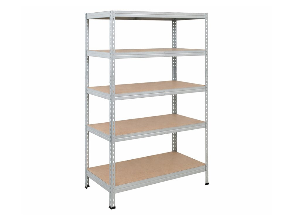 Regál 1830x600x400 mm zinkovaný 5-policový, nosnost 875 kg, RIVET