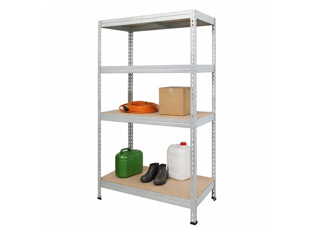 Regál 1500x700x300 mm zinkovaný 4-policový, nosnost 700 kg, RIVET