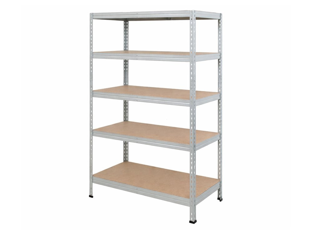 Regál 1830x600x400 mm zinkovaný 5-policový, nosnost 875 kg, RIVET