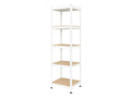 Regál 1800x400x400 mm lakovaný 5-policový, nosnost 875 kg - bílý