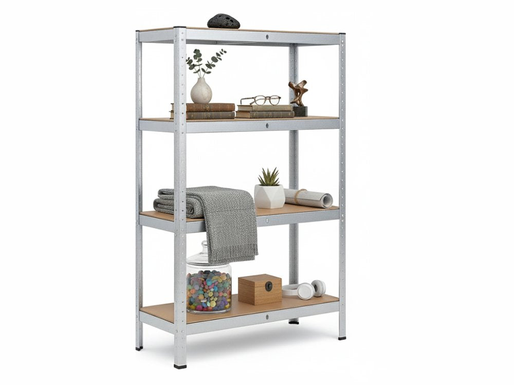 Regál 1800x900x300 mm zinkovaný 4-policový, nosnost 700 kg