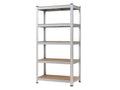 Regál 2000x900x300 mm zinkovaný 5-policový, nosnost 875 kg